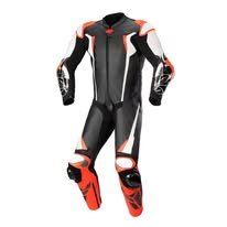 Men's Two-Tone Leather Biker Jacket - Image 2