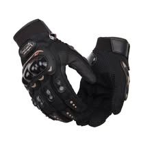 "Protective Motorcycle Riding Gloves with Hard Knuckle Armor"