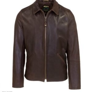 Men's Black Perforated Leather Motorcycle Jacket