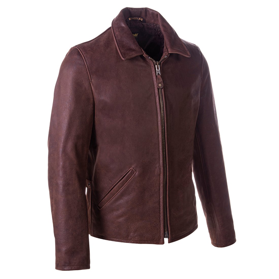 Men's Classic Brown Leather Jacket