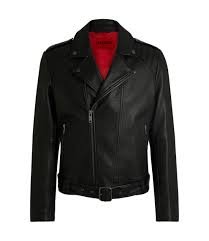 Men's Classic Black Leather Motorcycle Jacket