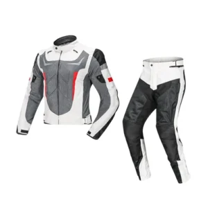 Prime Industry Pro-Track Leather Suit (Grey/Silver)