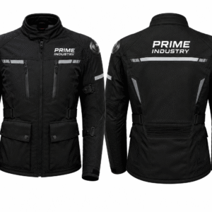 Prime Industry All-Season Motorcycle Riding Jacket – Protective Touring & Adventure Jacket | Black